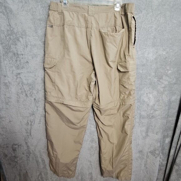 Columbia Omniwick Pants Men's Lg 32 long Zip Off Cargo beige active - Picture 7 of 13